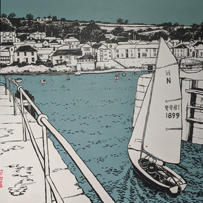 Sailing into Mousehole Harbour