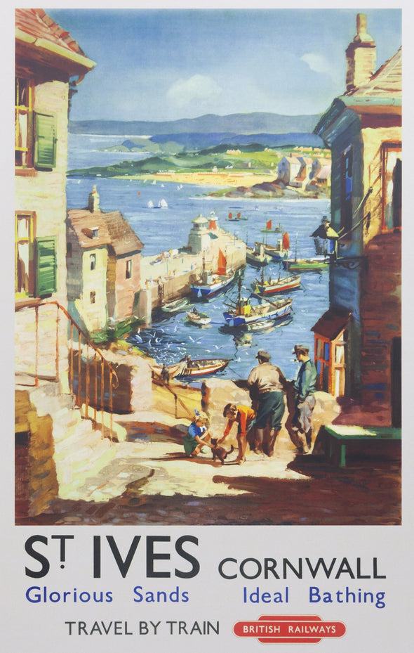 'St Ives Glorious Sands' GWR Poster